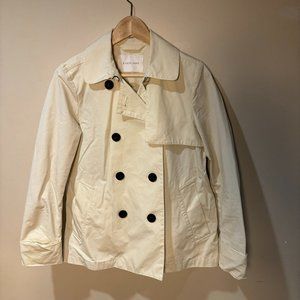 Everlane Swing Trench Classic Coat - Small, Ivory